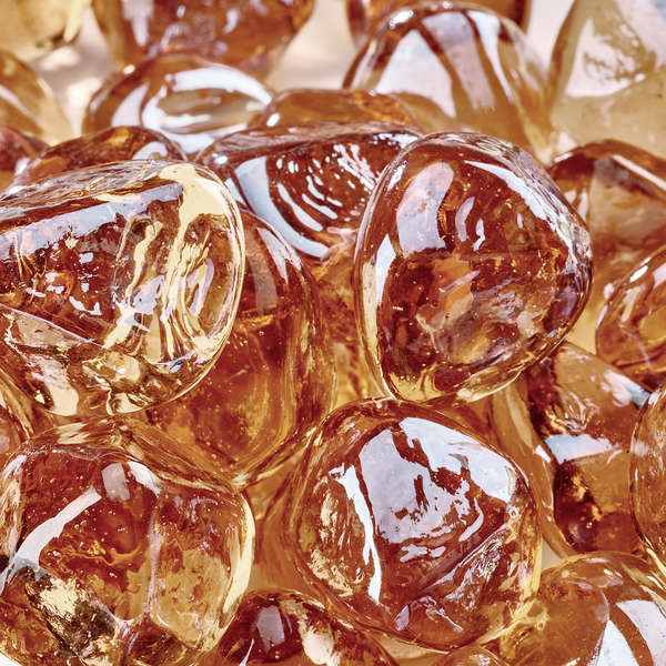 Champagne Fire Glass Diamonds