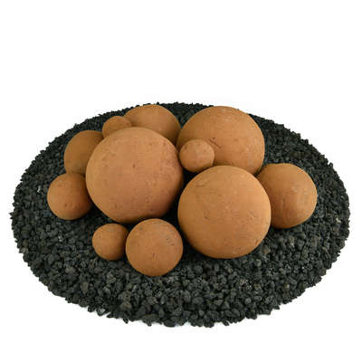 Burnt Orange,13 Piece Mixed Set,Regular,Ceramic Fire Balls