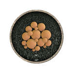 Burnt Orange,18 Piece Mixed Set,Regular,Ceramic Fire Balls