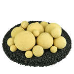 Dandelion Yellow,18 Piece Mixed Set,Regular,Ceramic Fire Balls