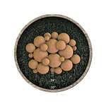 Burnt Orange Speckled,23 Piece Mixed Set,Regular,Ceramic Fire Balls