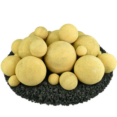 Dandelion Yellow,23 Piece Mixed Set,Regular,Ceramic Fire Balls