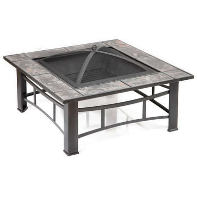 Square Slate,Wood Burning Fire Pits