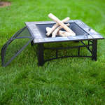Square Slate,Wood Burning Fire Pits