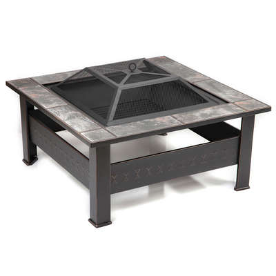Slate Embossed,Wood Burning Fire Pits