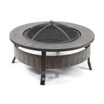 Round Etched,Wood Burning Fire Pits
