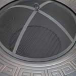 Round Etched,Wood Burning Fire Pits