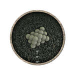 Charcoal Gray,3",Hollow Ceramic Fire Balls