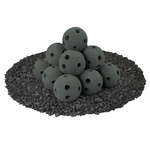 Slate Green,4",Hollow Ceramic Fire Balls