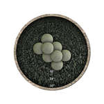 Charcoal Gray,5",Hollow Ceramic Fire Balls