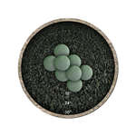 Slate Green,5",Hollow Ceramic Fire Balls