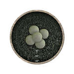 Charcoal Gray,6",Hollow Ceramic Fire Balls