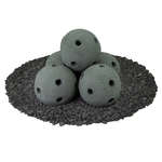 Slate Green,6",Hollow Ceramic Fire Balls
