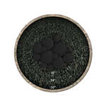 Midnight Black,13 Piece Mixed Set,Hollow Ceramic Fire Balls