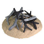 Modern Ash,Ceramic Fire Logs
