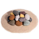 Mixed River Rock,Ceramic Fire Pebbles
