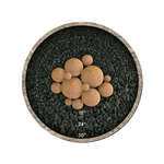Burnt Orange Speckled,13 Piece Mixed Set,Regular,Ceramic Fire Balls