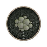 Charcoal Gray Speckled,13 Piece Mixed Set,Regular,Ceramic Fire Balls