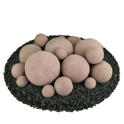 Adobe Red,18 Piece Mixed Set,Regular,Ceramic Fire Balls