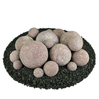 Adobe Red Speckled,18 Piece Mixed Set,Regular,Ceramic Fire Balls