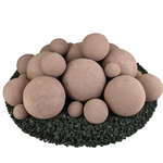 Adobe Red,23 Piece Mixed Set,Regular,Ceramic Fire Balls