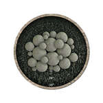 Charcoal Gray Speckled,23 Piece Mixed Set,Regular,Ceramic Fire Balls