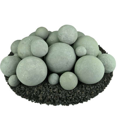 Pewter Gray,23 Piece Mixed Set,Regular,Ceramic Fire Balls
