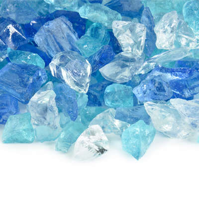 Frosted Rivers,Crushed Fire Glass Blends