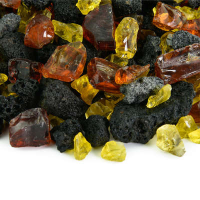 Oahu Sunflower,Fire Glass Lava Blends