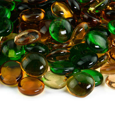 Fallen Leaves,Fire Glass Bead Blends