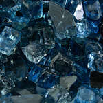 Kenai Blue,1/2",Reflective,Original Fire Glass Blends