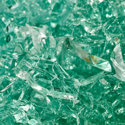 Irish Green,1/4",Regular,Original Fire Glass