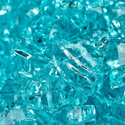 Tahitian Blue,1/4",Regular,Original Fire Glass