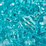 Tahitian Blue,1/4",Regular,Original Fire Glass