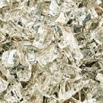 White Cloud,1/4",Reflective,Original Fire Glass