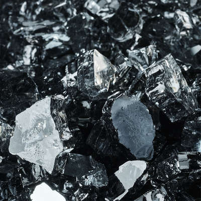 Storm Gray,1/4",Reflective,Original Fire Glass