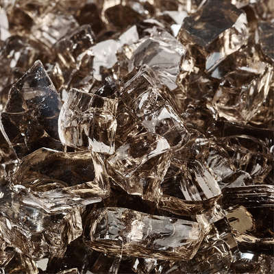 Bronze,1/4",Reflective,Original Fire Glass