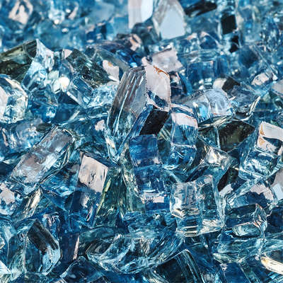 Harbor Mist,1/4",Reflective,Original Fire Glass