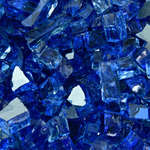 Deep Sea Blue,1/4",Reflective,Original Fire Glass