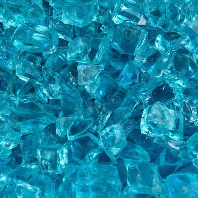 Tahitian Blue,1/2",Regular,Original Fire Glass