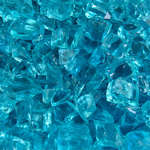 Tahitian Blue,1/2",Regular,Original Fire Glass