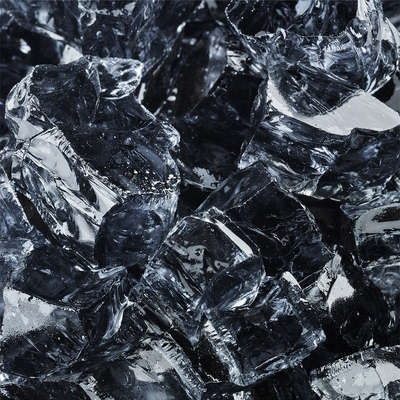 Storm Gray,1/2",Reflective,Original Fire Glass