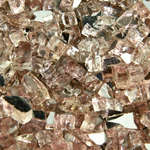 Rose Gold,1/4",Reflective,Original Fire Glass