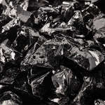 Midnight Black,3/8" - 1/2",Crushed Fire Glass