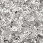 Crushed Ice,3/8" - 1/2",Crushed Fire Glass