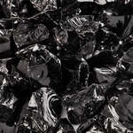 Midnight Black,1/2" - 3/4",Crushed Fire Glass