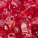 Molten Orange,1/2" - 3/4",Crushed Fire Glass