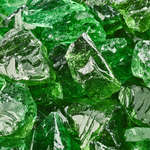 Emerald Green,1/2" - 3/4",Crushed Fire Glass