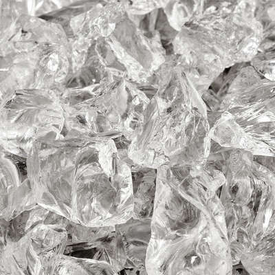Crushed Ice,1/2" - 3/4",Crushed Fire Glass
