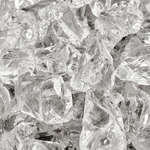 Crushed Ice,1/2" - 3/4",Crushed Fire Glass